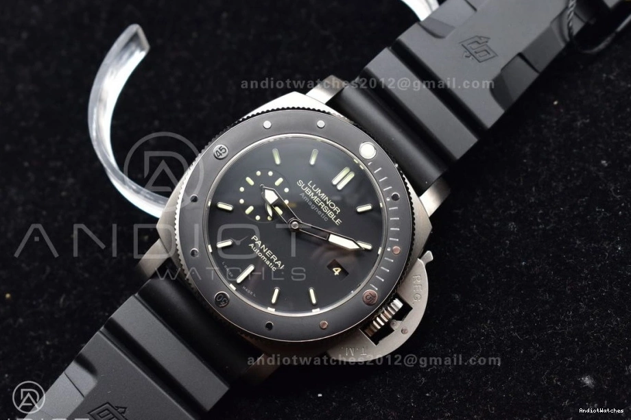 Strap 1003 O Clone V on Edition 1:1 Super Best P.9000 Black PAM389 Rubber BestValue VSF 0416